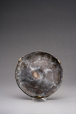 A LARGE GILT-BRONZE TRIPOD CENSER WITH MATCHING STAND, QING