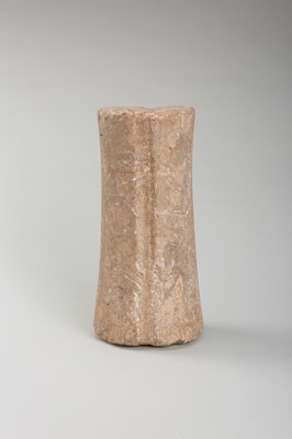 Lot 1270 - A BACTRIAN LIMESTONE COLUMN IDOL, LATE 3RD TO EARLY 2ND MILLENNIUM BC