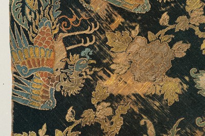 Lot 436 - A LOT WITH TWO SILK TEXTILES, QING