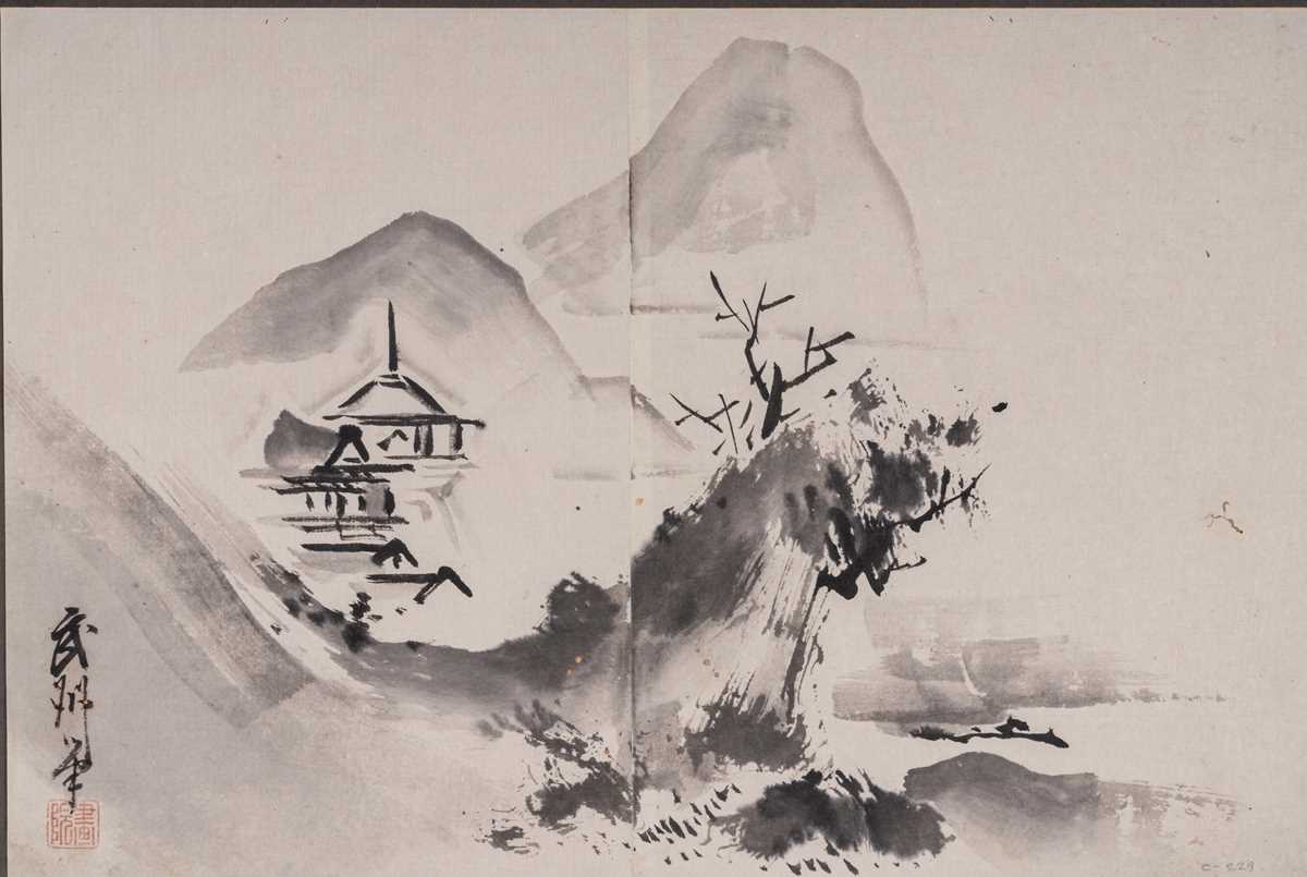 Lot 428 - AN INK PAINTING OF WUZHOU