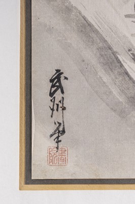 Lot 428 - AN INK PAINTING OF WUZHOU