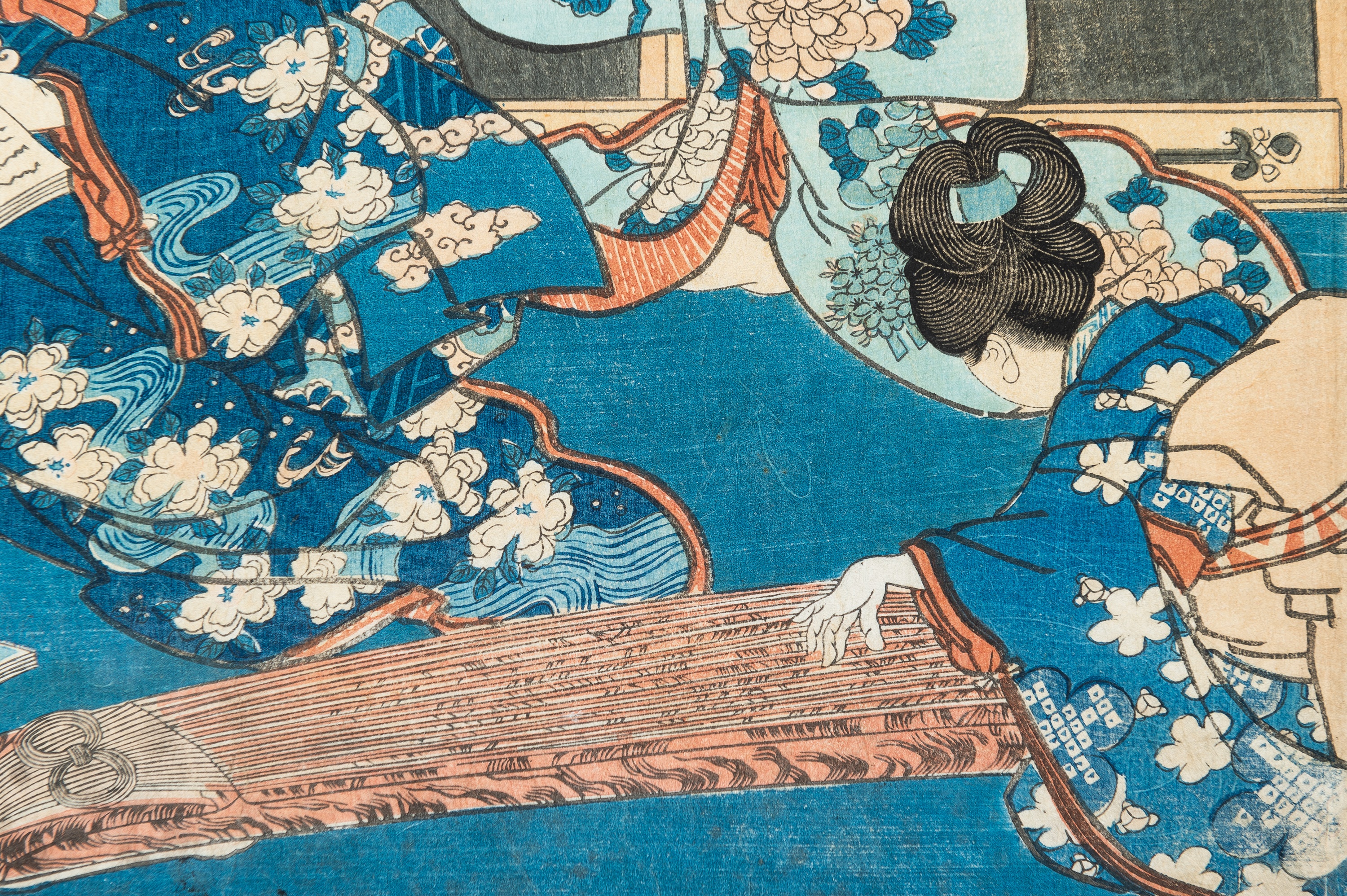 絵画　プスカーシュ　プスタ Lot 1297 - UTAGAWA KUNISADA: A COLOR WOODBLOCK PRINT