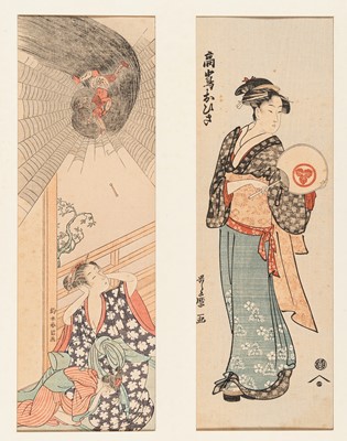 Lot 314 - TWO COLOR WOODBLOCK PRINT OF BEAUTIES