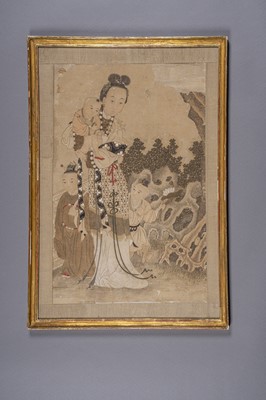 Lot 376 - A PAINTING OF ROYALTIES AND IMMORTALS, 18th CENTURY