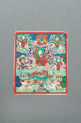 Lot 254 - A GROUP OF EIGHT TSAKALI THANGKAS