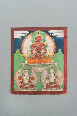Lot 254 - A GROUP OF EIGHT TSAKALI THANGKAS
