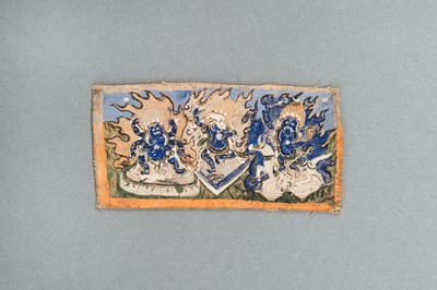 Lot 254 - A GROUP OF EIGHT TSAKALI THANGKAS