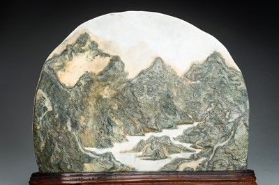Lot 63 - A MARBLE ‘DREAMSTONE’, QING