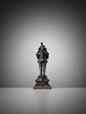 Lot 690 - A BRONZE FIGURE OF HANUMAN, INDIA, 17TH CENTURY