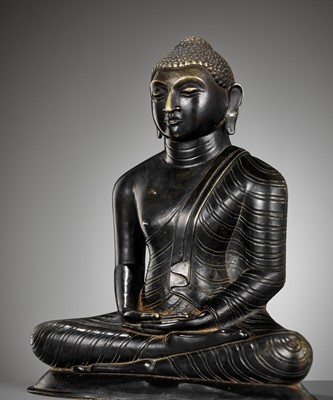 A BRONZE FIGURE OF BUDDHA, SRI LANKA, 18TH TO 19TH CENTURY