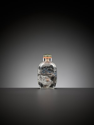 Lot 53 - AN INSIDE-PAINTED GLASS SNUFF BOTTLE BY CHEN ZHONGSAN, DATED 1911