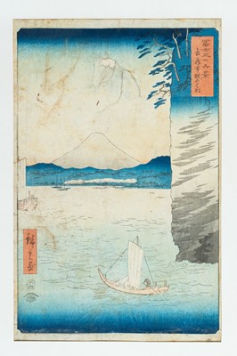 Lot 349 - UTAGAWA HIROSHIGE (1797 – 1858): HONMOKU CLIFF IN MUSASHI PROVINCE