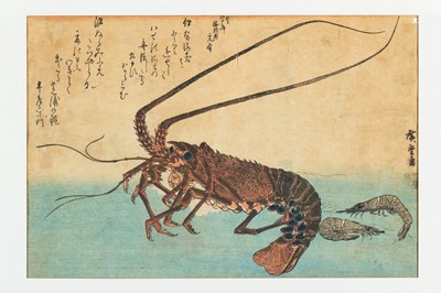 Lot 350 - UTAGAWA HIROSHIGE (1797 – 1858): ISE-EBI AND SHIBA-EBI