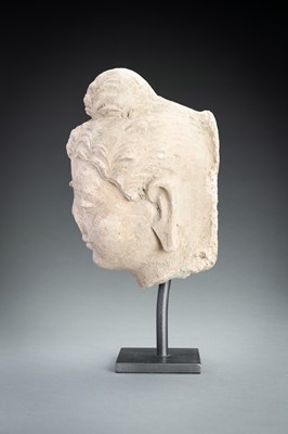 Lot 623 - A STUCCO HEAD OF BUDDHA, GHANDARA