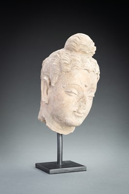 Lot 623 - A STUCCO HEAD OF BUDDHA, GHANDARA