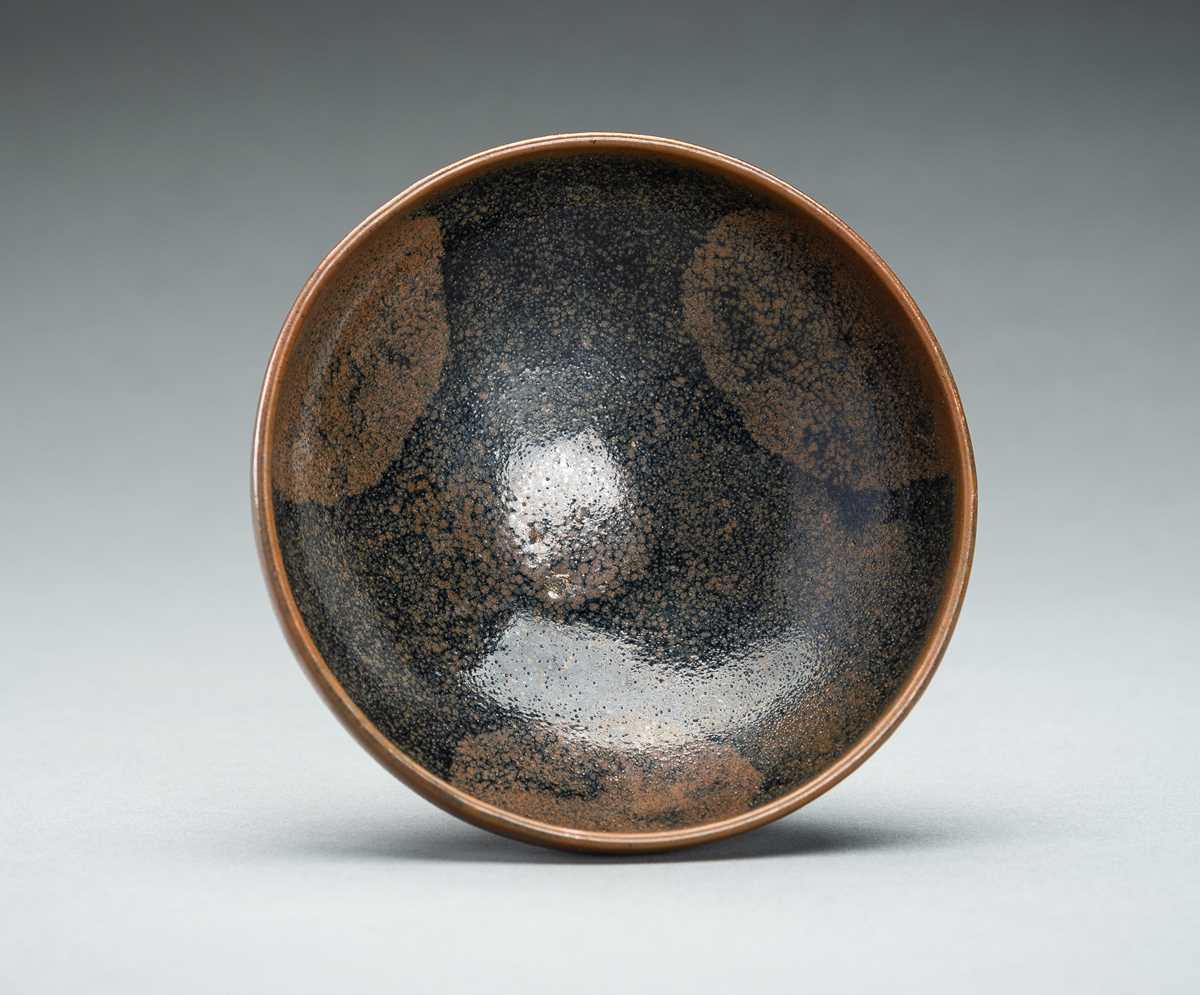 Lot 341 - A HENAN BLACK GLAZED RUSSET SPLASHED BOWL, SONG STYLE