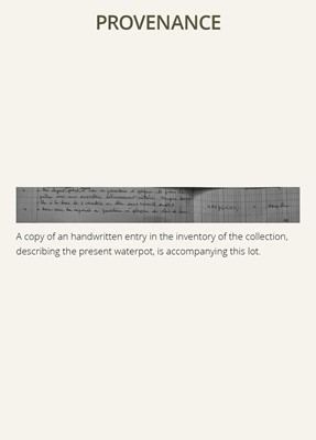 Lot 105 - A PEACHBLOOM-GLAZED ‘BEEHIVE’ WATERPOT, 19TH CENTURY