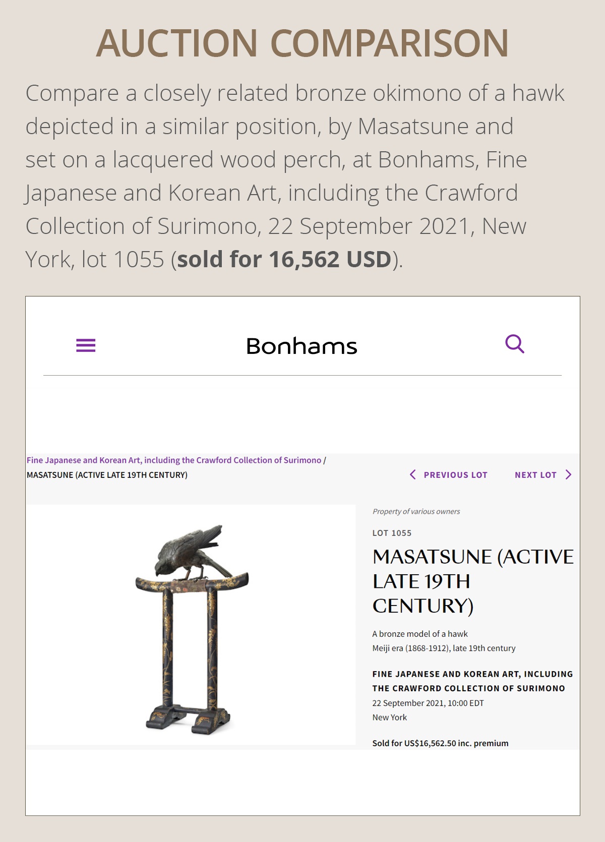 Bonhams : Fine Japanese and Korean Art