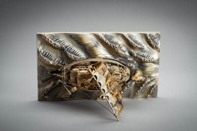 Lot 64 - A SILVER AND GILT TAKARABUNE (TREASURE BOAT), TAISHO