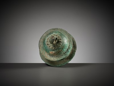 Lot 631 - A BRONZE ELEPHANT BELL, KHMER EMPIRE, ANGKOR PERIOD