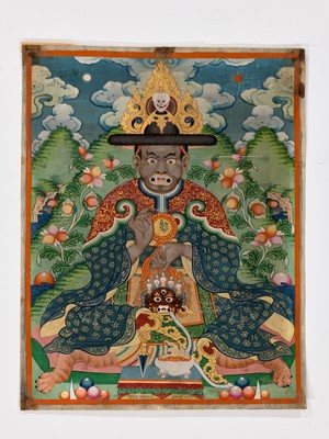 Lot 534 - A THANGKA OF RA LOTSAWA DORJE DRAG, MONGOLIA, 19TH TO EARLY 20TH CENTURY