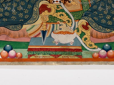 Lot 534 - A THANGKA OF RA LOTSAWA DORJE DRAG, MONGOLIA, 19TH TO EARLY 20TH CENTURY