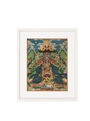 Lot 534 - A THANGKA OF RA LOTSAWA DORJE DRAG, MONGOLIA, 19TH TO EARLY 20TH CENTURY