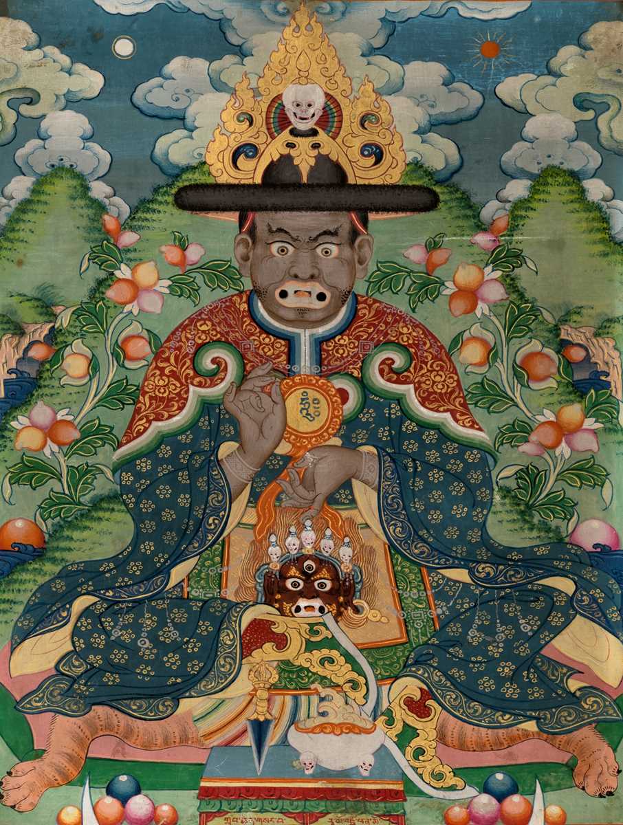 Lot 534 - A THANGKA OF RA LOTSAWA DORJE DRAG, MONGOLIA, 19TH TO EARLY 20TH CENTURY