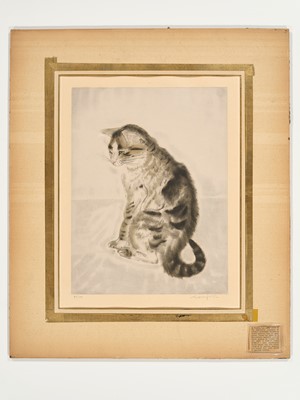 Lot 86 - LEONARD TSUGUHARU FOUJITA (1886-1968), SEATED CAT, FROM LES CHATS