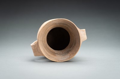 Lot 290 - A PALE ORANGE POTTERY AMPHORA, NEOLITHIC PERIOD