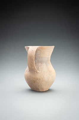 Lot 290 - A PALE ORANGE POTTERY AMPHORA, NEOLITHIC PERIOD