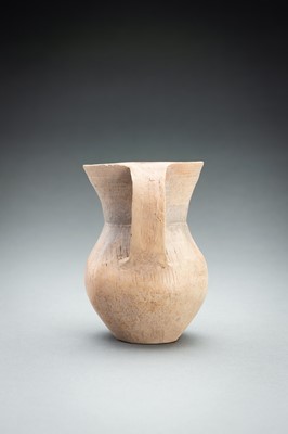 Lot 290 - A PALE ORANGE POTTERY AMPHORA, NEOLITHIC PERIOD