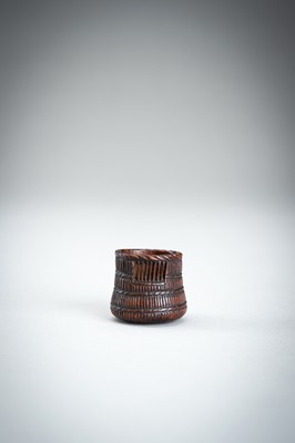 Lot 861 - A WOOD NETSUKE OF A KOMUSO MONK, MEIJI PERIOD
