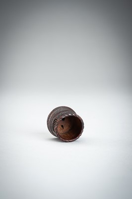 Lot 861 - A WOOD NETSUKE OF A KOMUSO MONK, MEIJI PERIOD