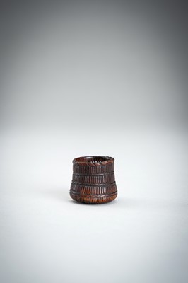 Lot 861 - A WOOD NETSUKE OF A KOMUSO MONK, MEIJI PERIOD
