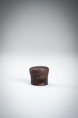 Lot 861 - A WOOD NETSUKE OF A KOMUSO MONK, MEIJI PERIOD