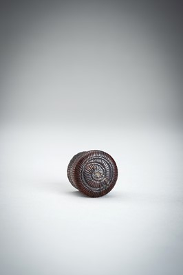 Lot 861 - A WOOD NETSUKE OF A KOMUSO MONK, MEIJI PERIOD