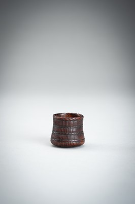 Lot 861 - A WOOD NETSUKE OF A KOMUSO MONK, MEIJI PERIOD