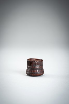 Lot 861 - A WOOD NETSUKE OF A KOMUSO MONK, MEIJI PERIOD