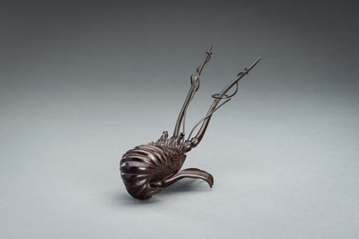 Lot 13 - A BRONZE OKIMONO OF A SPINY LOBSTER, MEIJI