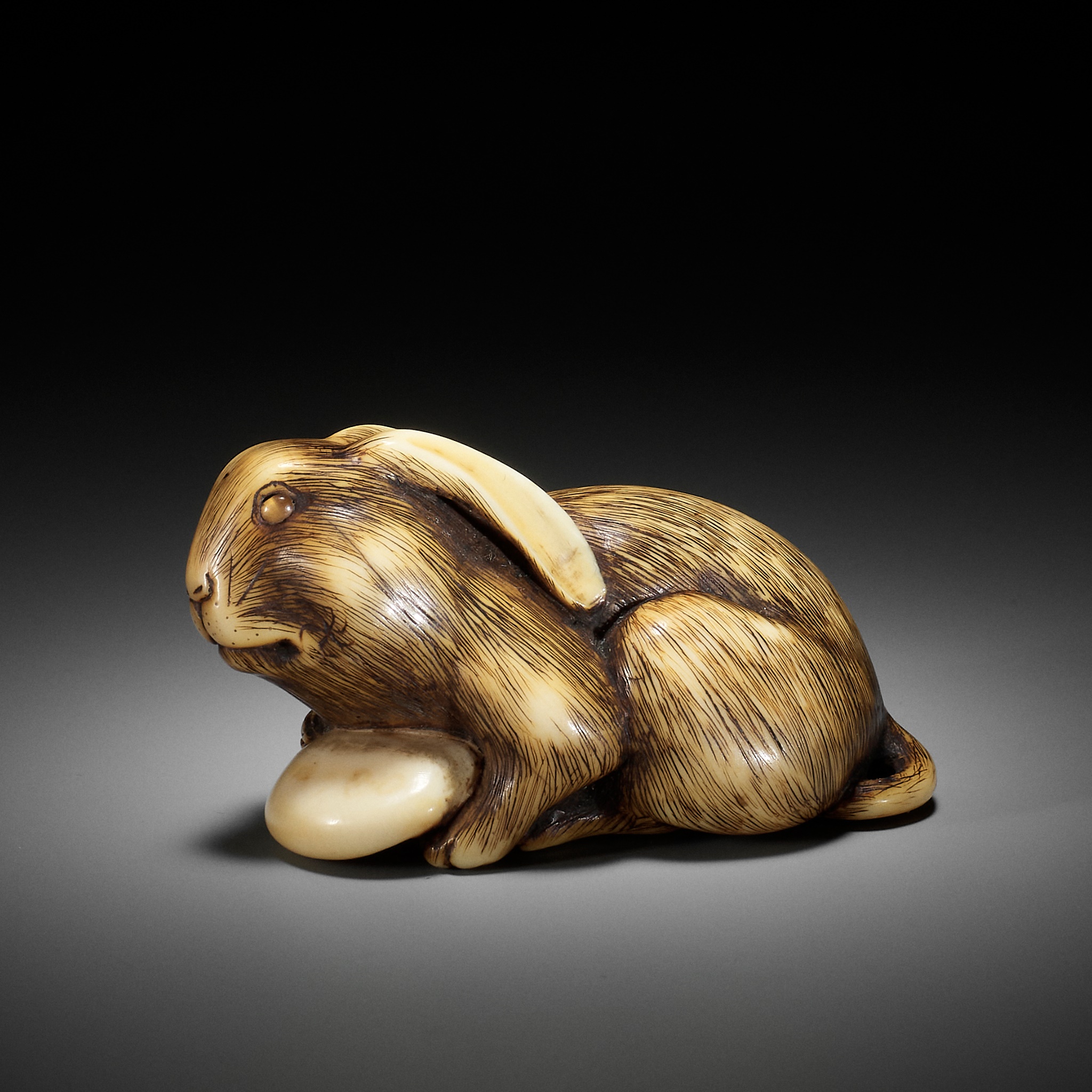 Hare Rabbit Netsuke Rabbit Netsuke