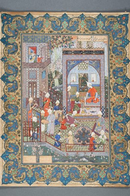 Lot 698 - A LOT WITH TWO FINE MUGHAL MINIATURE PAINTINGS