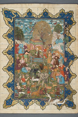 Lot 698 - A LOT WITH TWO FINE MUGHAL MINIATURE PAINTINGS