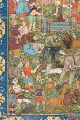 Lot 698 - A LOT WITH TWO FINE MUGHAL MINIATURE PAINTINGS