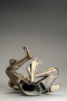 Lot 191 - A LARGE NEPALESE BRONZE FIGURE OF INDRANI, c. 1900s