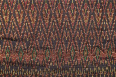 Lot 568 - A LOT WITH TWO KHMER SILK HOL PIDAN CEREMONIAL HANGINGS