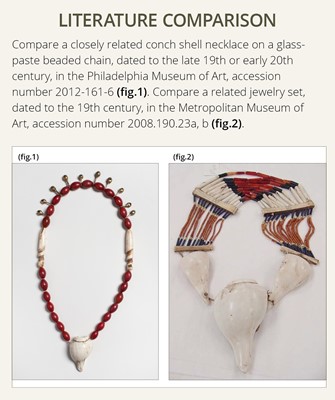 Lot 228 - A NAGA CONCH SHELL NECKLACE