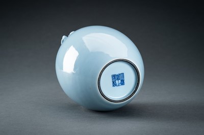 Lot 401 - A SKY-BLUE GLAZED ‘CHILONG’ VASE, c. 1920s