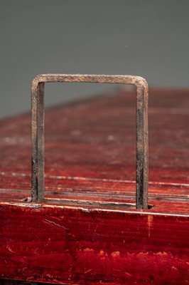Lot 235 - A WOOD CHOBA DANSU (MERCHANT'S CHEST), 19TH CENTURY