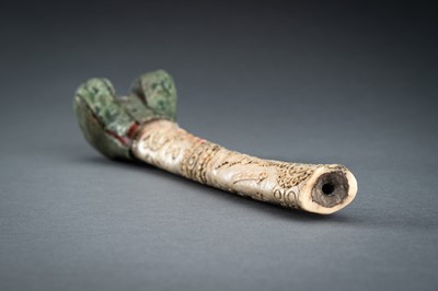 Lot 210 - A TIBETAN BONE TRUMPET, KANGLING, 19th CENTURY